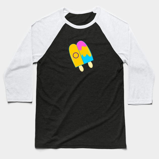 Popsicle Pride Baseball T-Shirt by traditionation